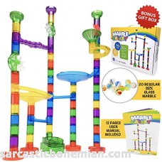 Marble Run Sets for Kids Marble Galaxy Fun Run Set Game Translucent Marble Maze Race Track Discovery Toys Educational STEM Toy Building Construction Games 90 Marbulous Pcs & Glass Marbles B07B5YTV83